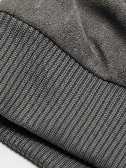 Men's Collared Neck Long Sleeve Jacket