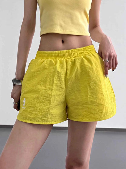Elastic Waist Cotton Linen Shorts