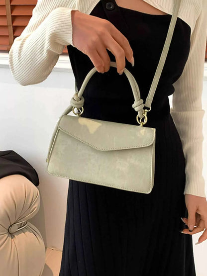 Flap Crossbody Bag with Top Handle