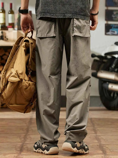 Men's Plus Size Casual Relaxed Fit Drawstring Pants