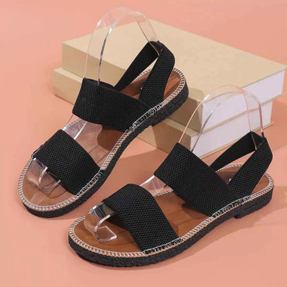 Elastic Band Open Toe Sandals