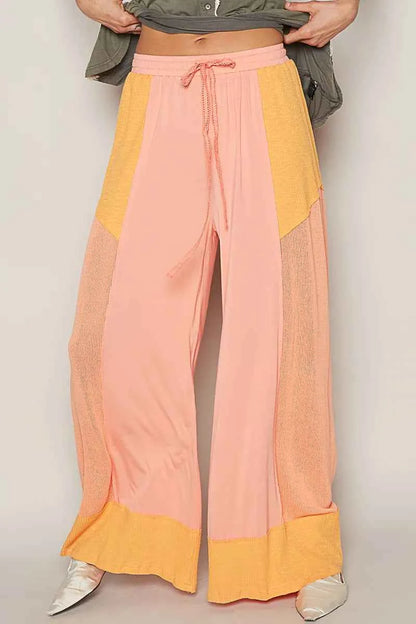 POL Drawstring Wide Leg Pants