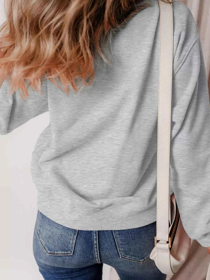 Halloween Ghost Round Neck Sweatshirt