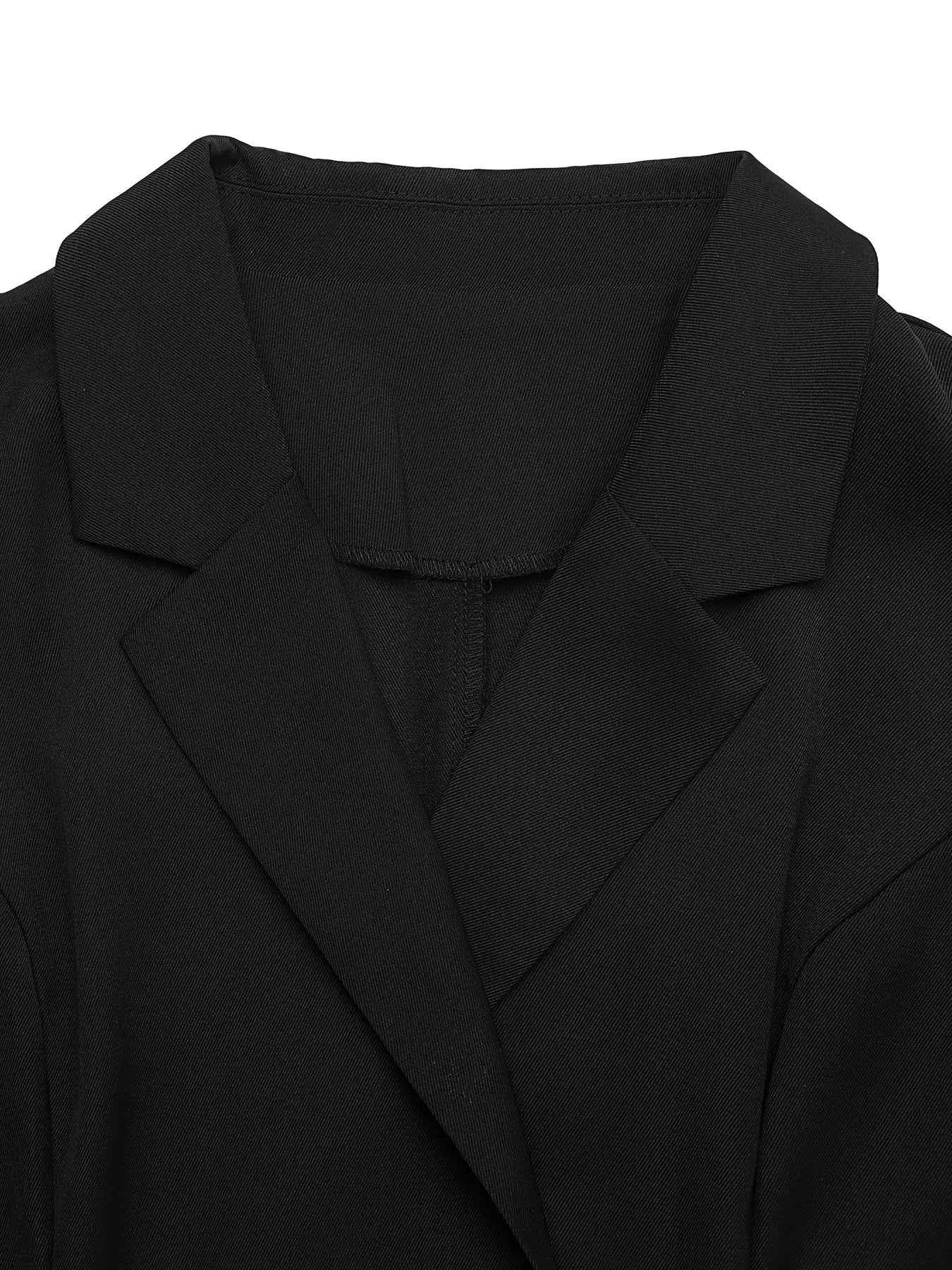 Lace Detail Double Breasted Blazer Dress