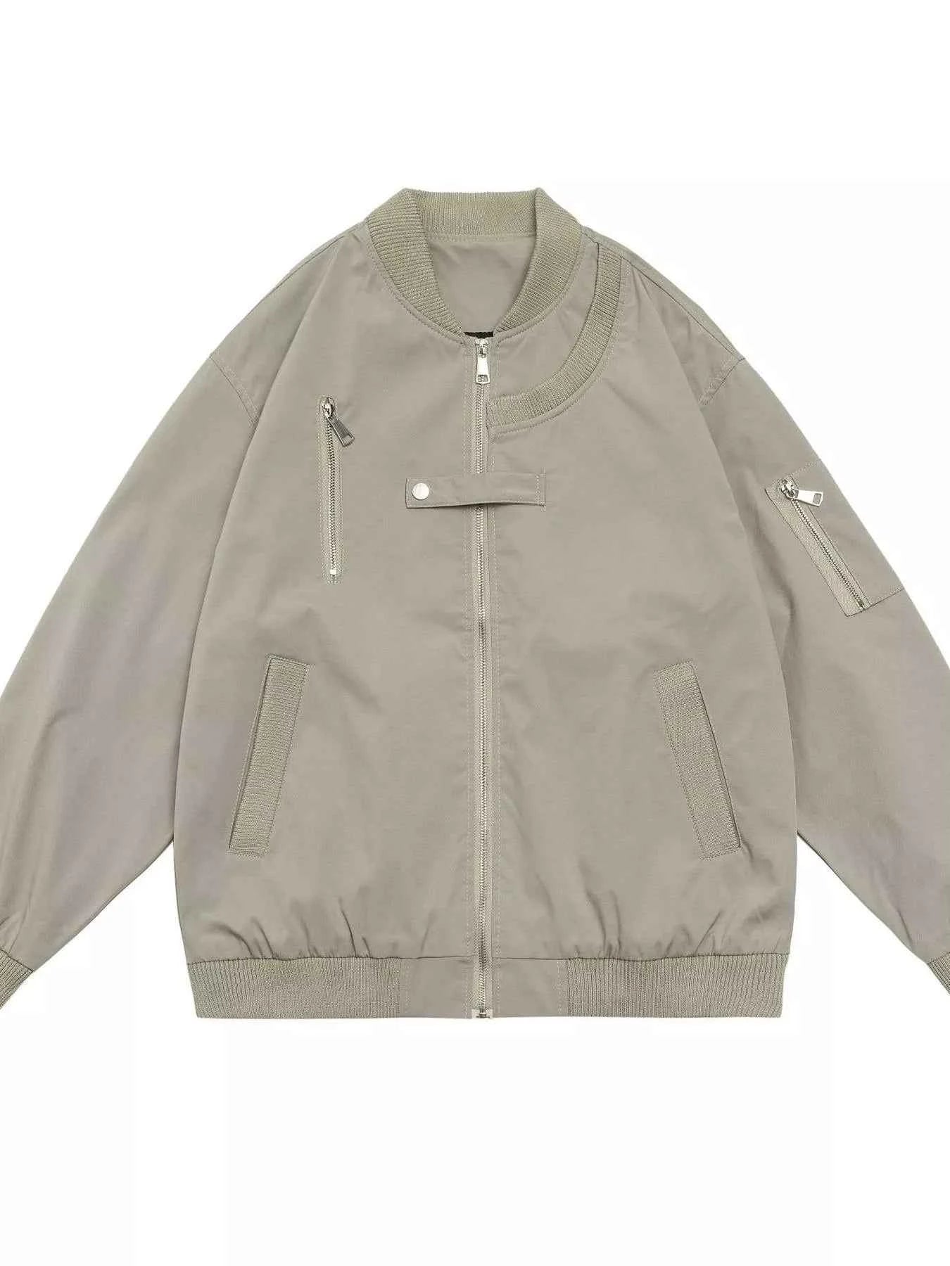 Men's Plus Size Zip Up Long Sleeve Jacket