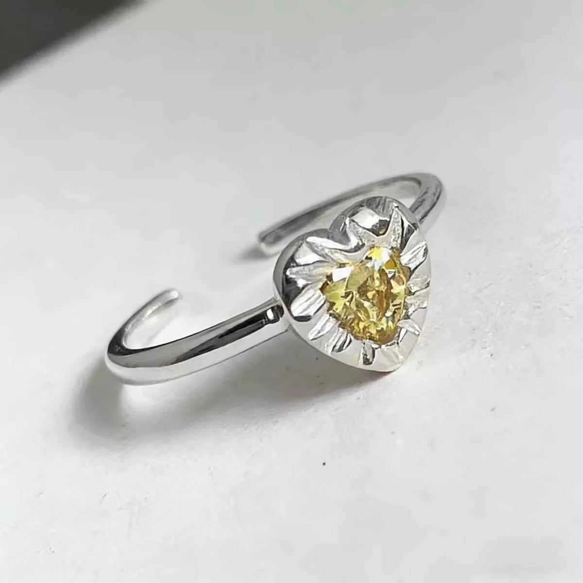 Heart-Shaped Open Ring