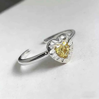 Heart-Shaped Open Ring