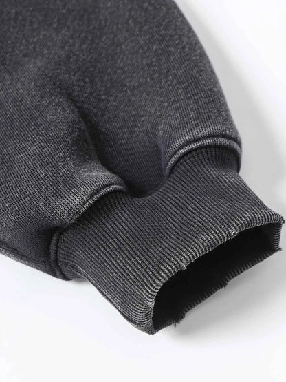 Men's Zip-Up Long Sleeve Hooded Jacket