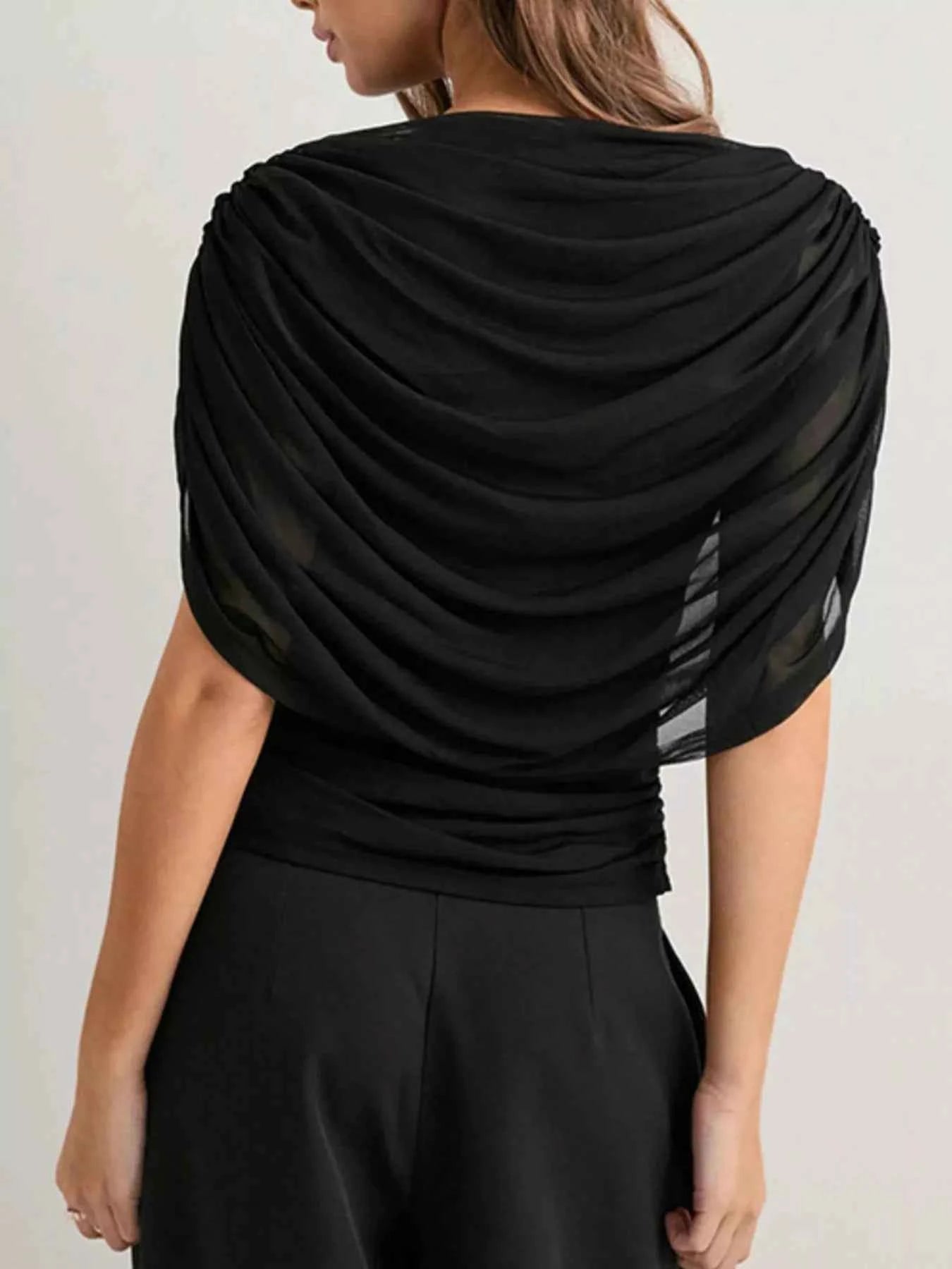 Ruched Short Sleeve Top