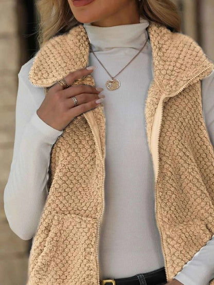 Zip-Up Vest Coat