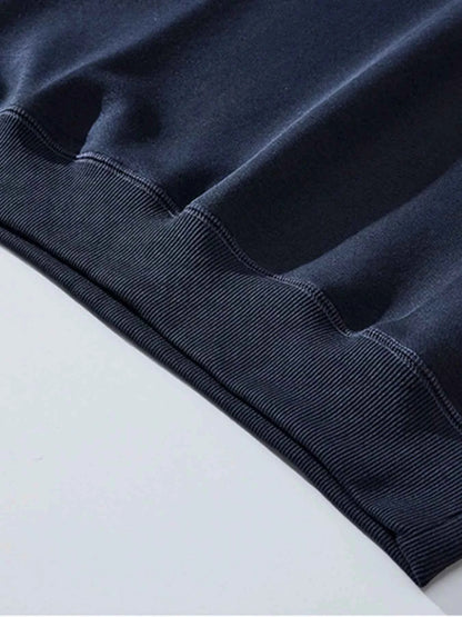 Men's Plus Size Turtleneck Long Sleeve Sweatshirt