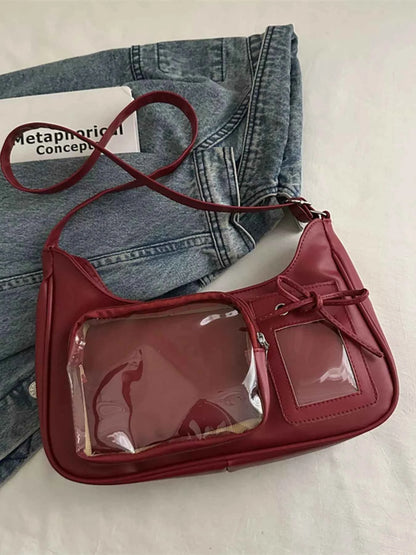 Clear Pocket Crossbody Bag