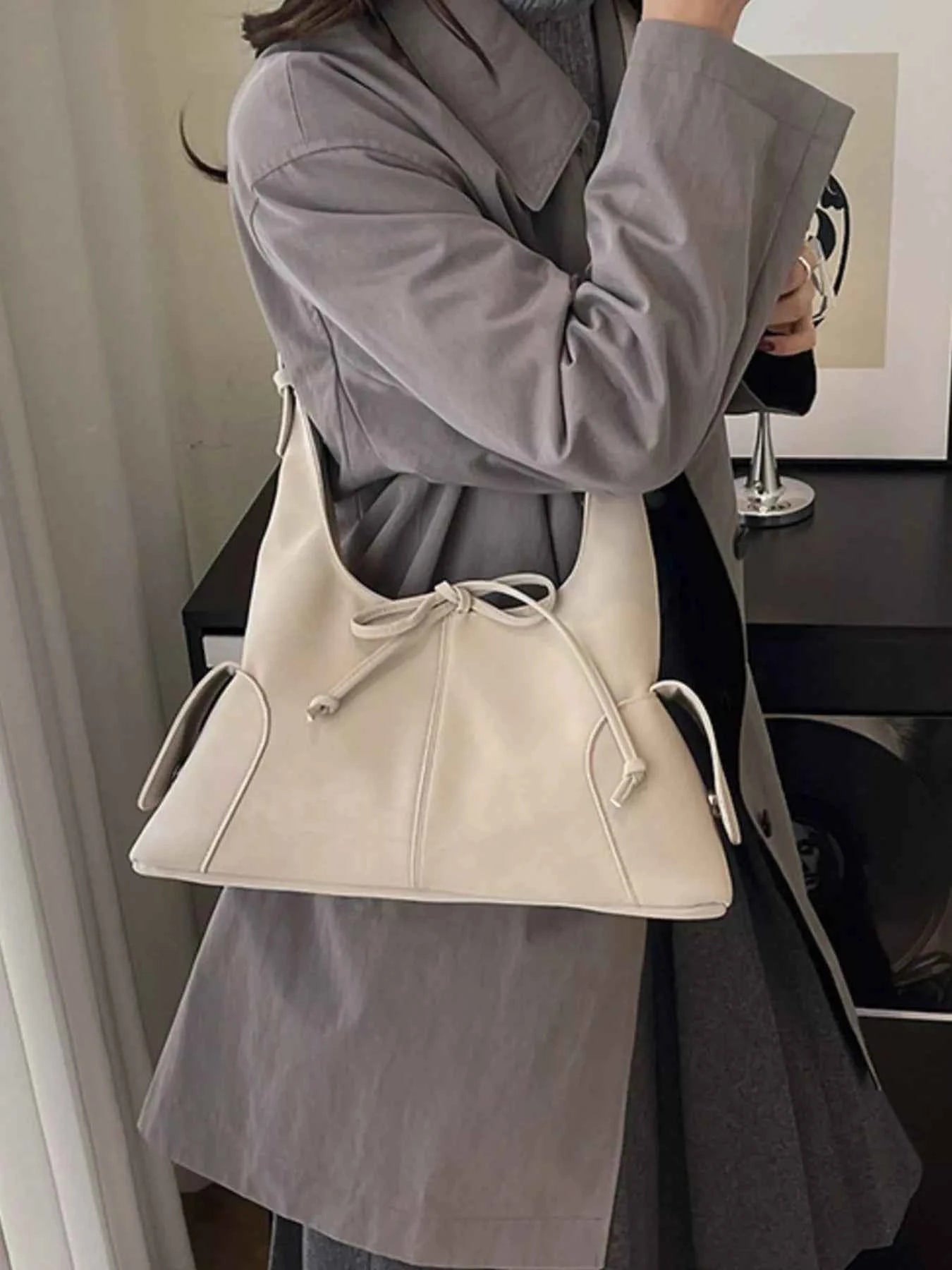 Bow Decor Crossbody Bag