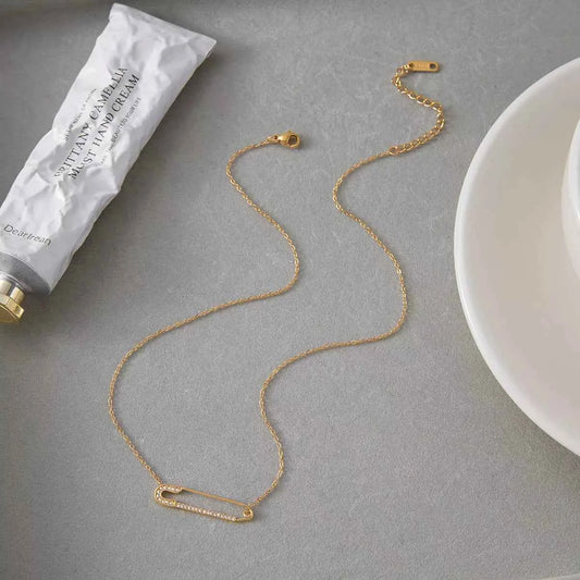 18K Gold-Plated Paperclip Necklace
