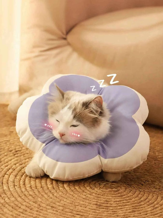 Pet Post-Op Anti-Lick Soft Flower-Shaped Elizabeth Collar