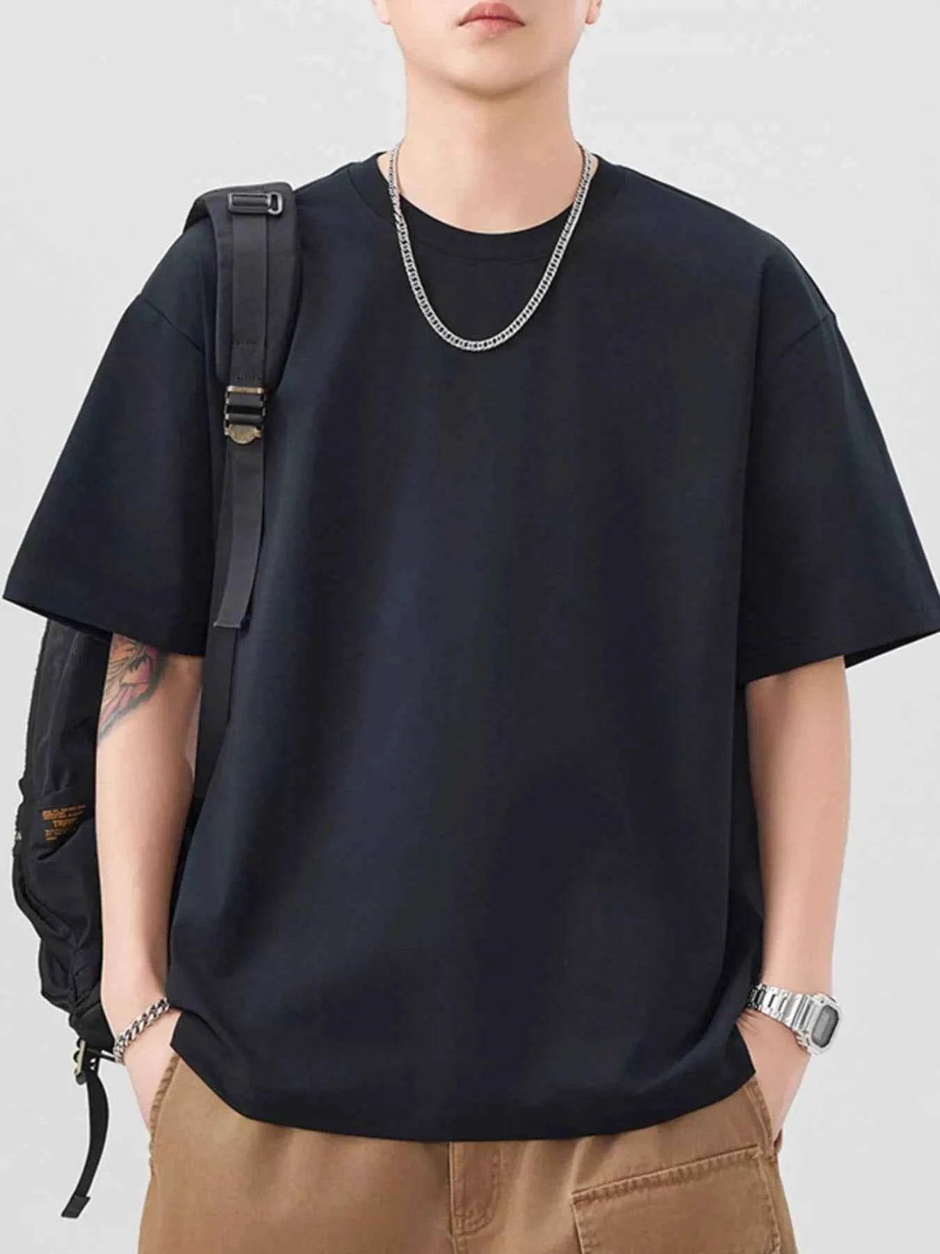 Men's Plus Size Round Neck Short Sleeve T-Shirt