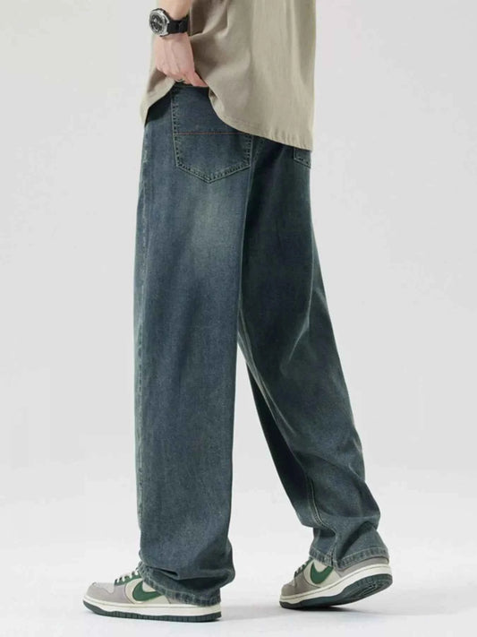 Men's Wide Leg Relaxed Fit Jeans