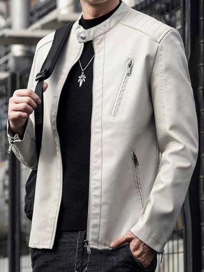 Men's Plus Size Zip Up Long Sleeve Jacket