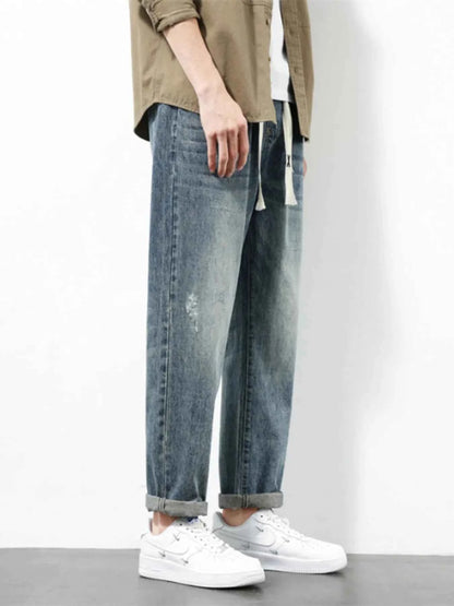 Men's Plus Size Wide Leg Jeans
