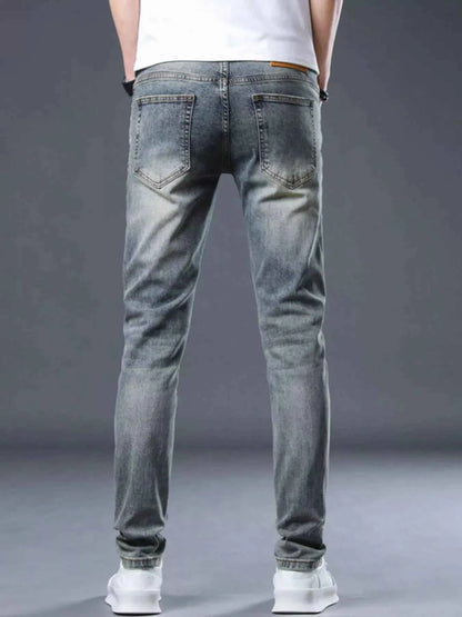 Men's Distressed Slim Fit Jeans