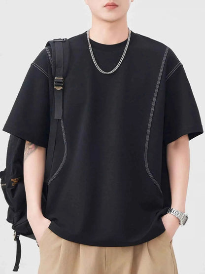 Men's Plus Size Round Neck Short Sleeve T-Shirt