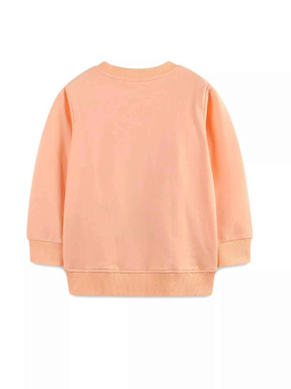 Children's Christmas Print Round Neck Sweatshirt