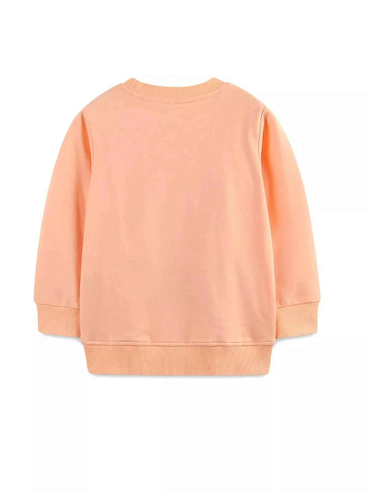 Children's Christmas Print Round Neck Sweatshirt