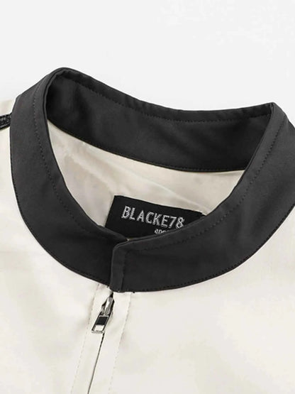 Men's Two-Tone Zip Up Jacket