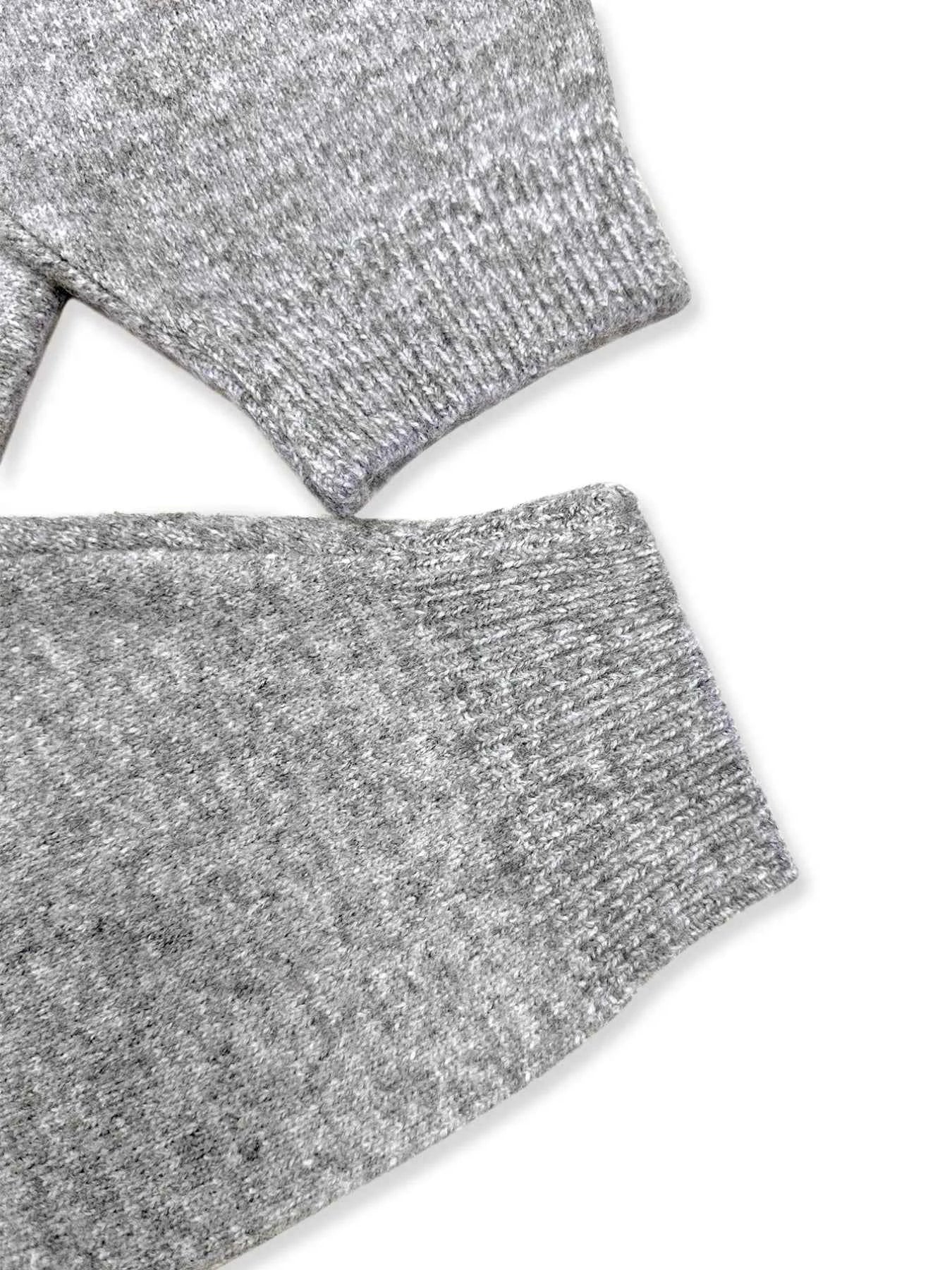 Plus Size Round Neck Long Sleeve Top and Skirt Sweater Set