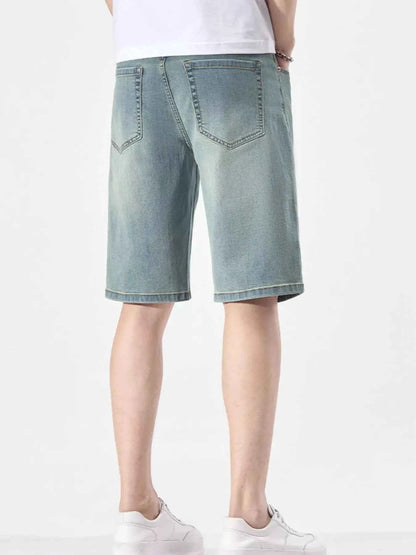 Men's Wash Casual Denim Shorts