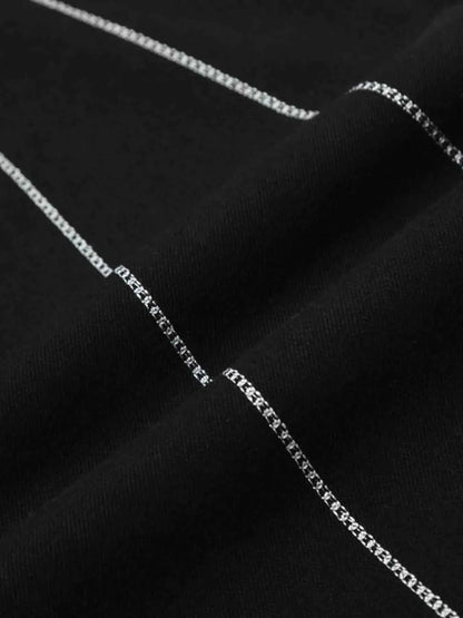 Men's Spider Web Embroidered Flared Jeans