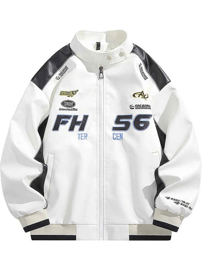 Men's Plus Size Zip Up Long Sleeve Jacket