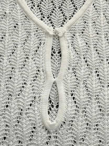 Openwork Long Sleeve Knit Dress