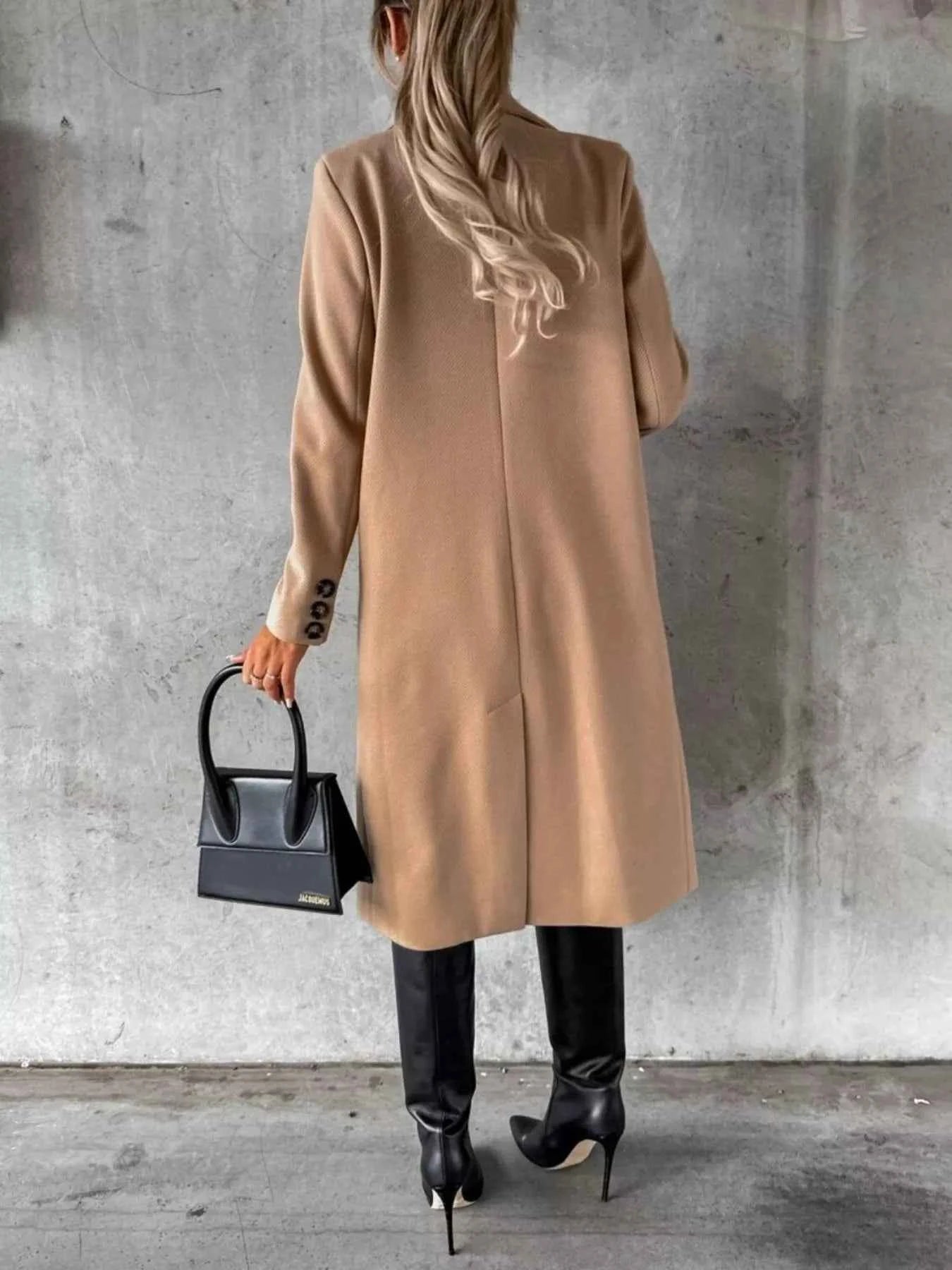Double-Breasted Longline Coat