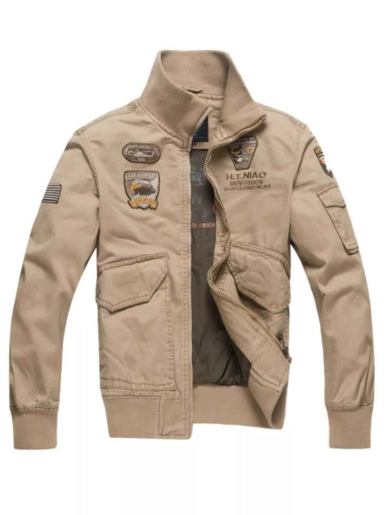 Men's Plus Size Zip Up Long Sleeve Jacket