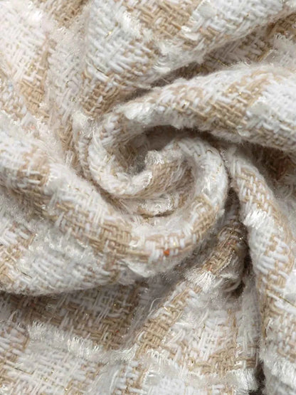 Plaid Button-Front Long Sleeve Outerwear