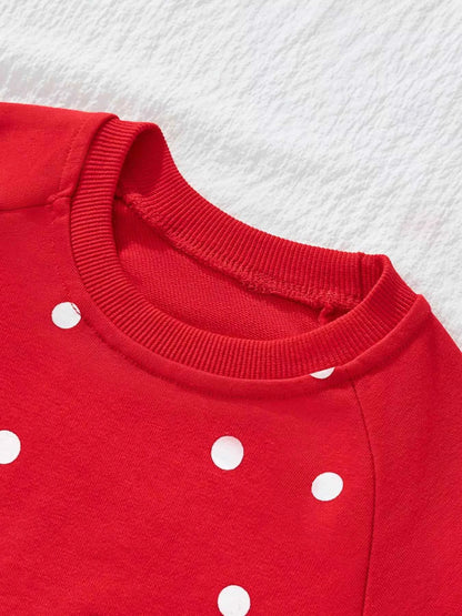 Children's Bunny Polka Dot Sweatshirt