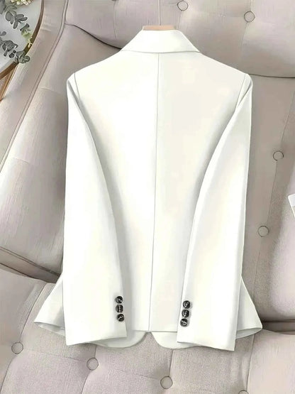 One-Button Blazer with Pockets