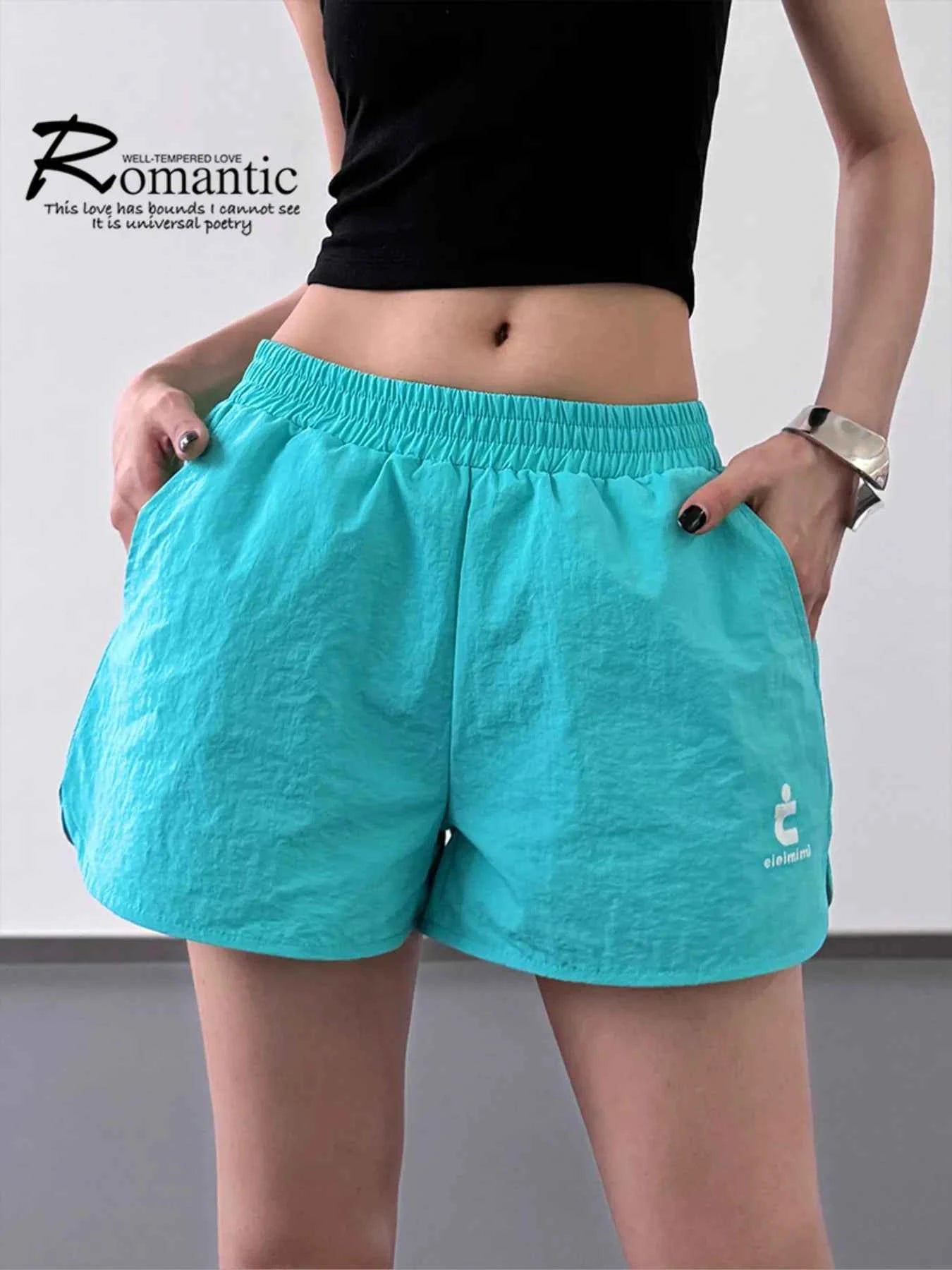 Elastic Waist Cotton Linen Shorts