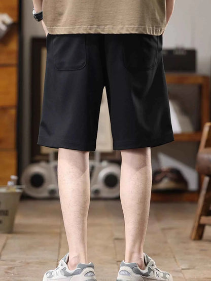 Men's Plus Size Casual Loose-Fit Drawstring Shorts