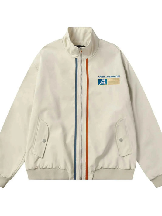 Men's Striped Long Sleeve Jacket