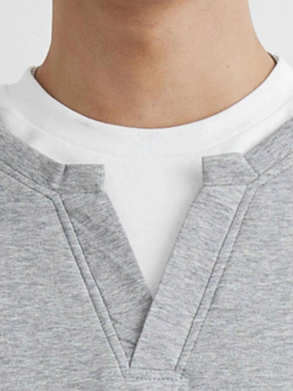 Men's Plus Size Half Sleeve Top and Shorts Set