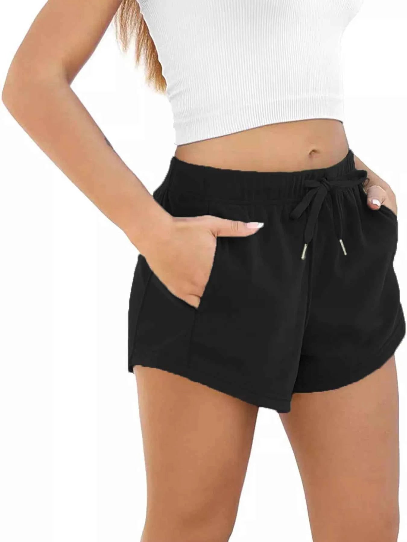 Drawstring Shorts with Pockets