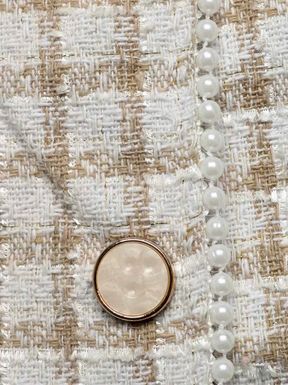 Plaid Button-Front Long Sleeve Outerwear