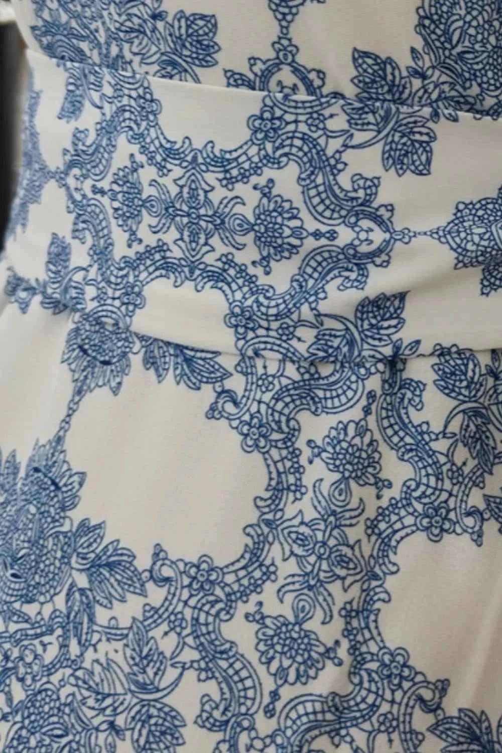 Printed Tied Maxi Cami Dress