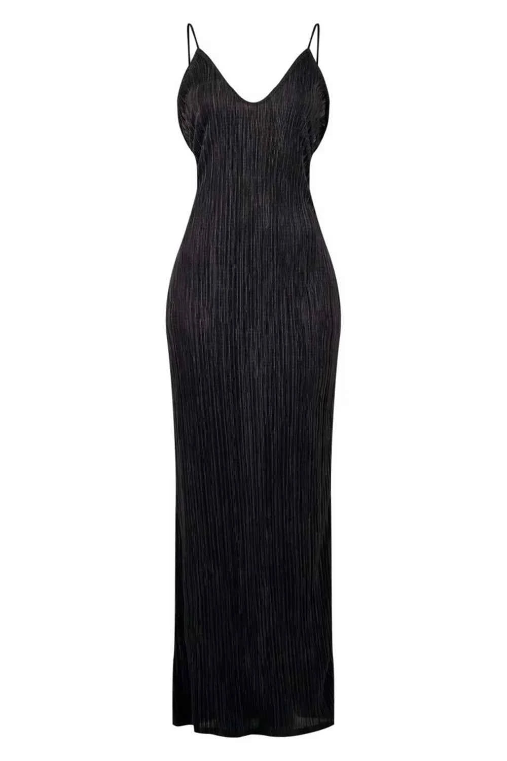 Backless Printed Maxi Cami Dress