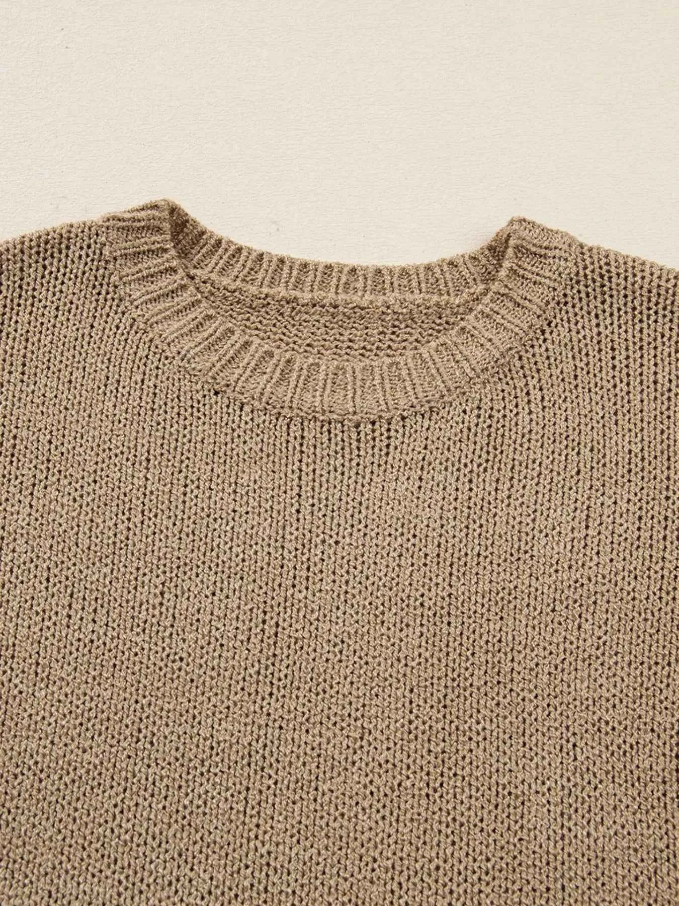 Oversize Drop Shoulder Slouchy Sweater Dress