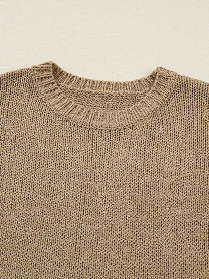 Oversize Drop Shoulder Slouchy Sweater Dress