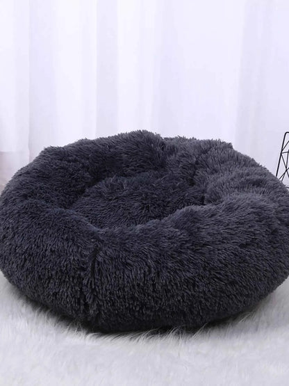Fluffy Plush Donut Pet Nest