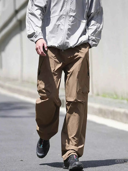 Men's Drawstring Wide Leg Pants